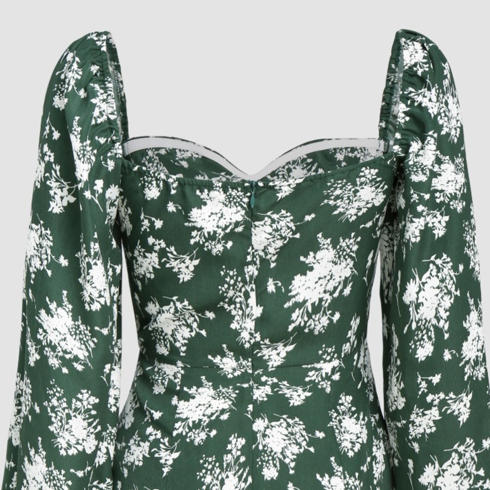 floral sweetheart mini dress - Picture 5 of 7